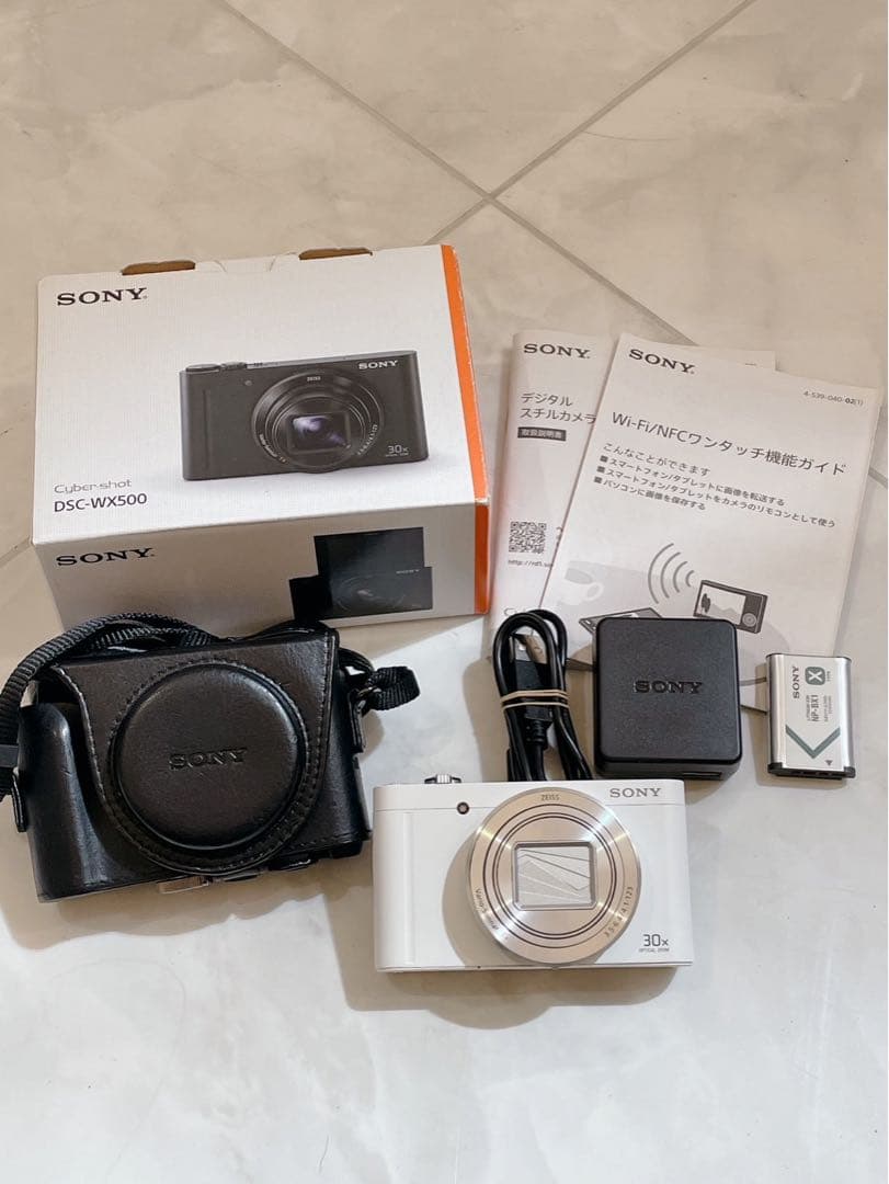 美品 SONY Cyber-shot DSC-WX500 デジタルカメラ 白色