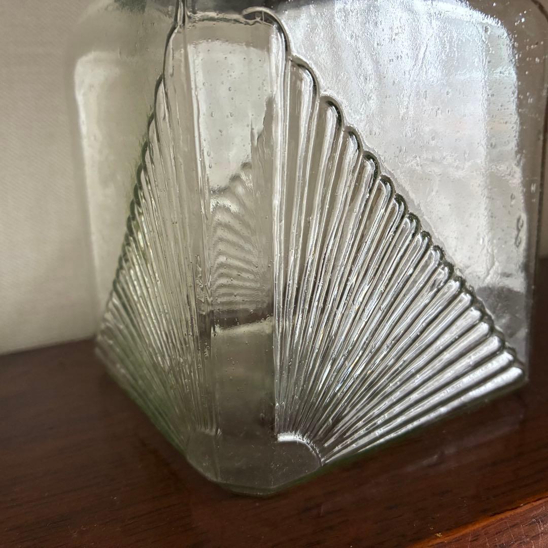 大正〜昭和初期　アールデコのあめや瓶　菓子瓶