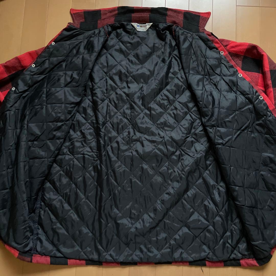 70s 80s FIVE BROTHER キルティングネルシャツ　三角タグ