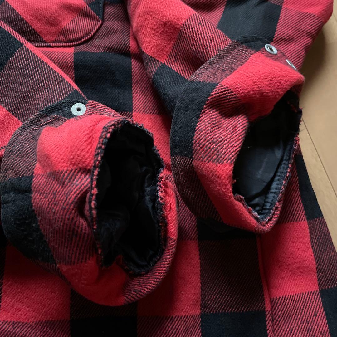 70s 80s FIVE BROTHER キルティングネルシャツ　三角タグ