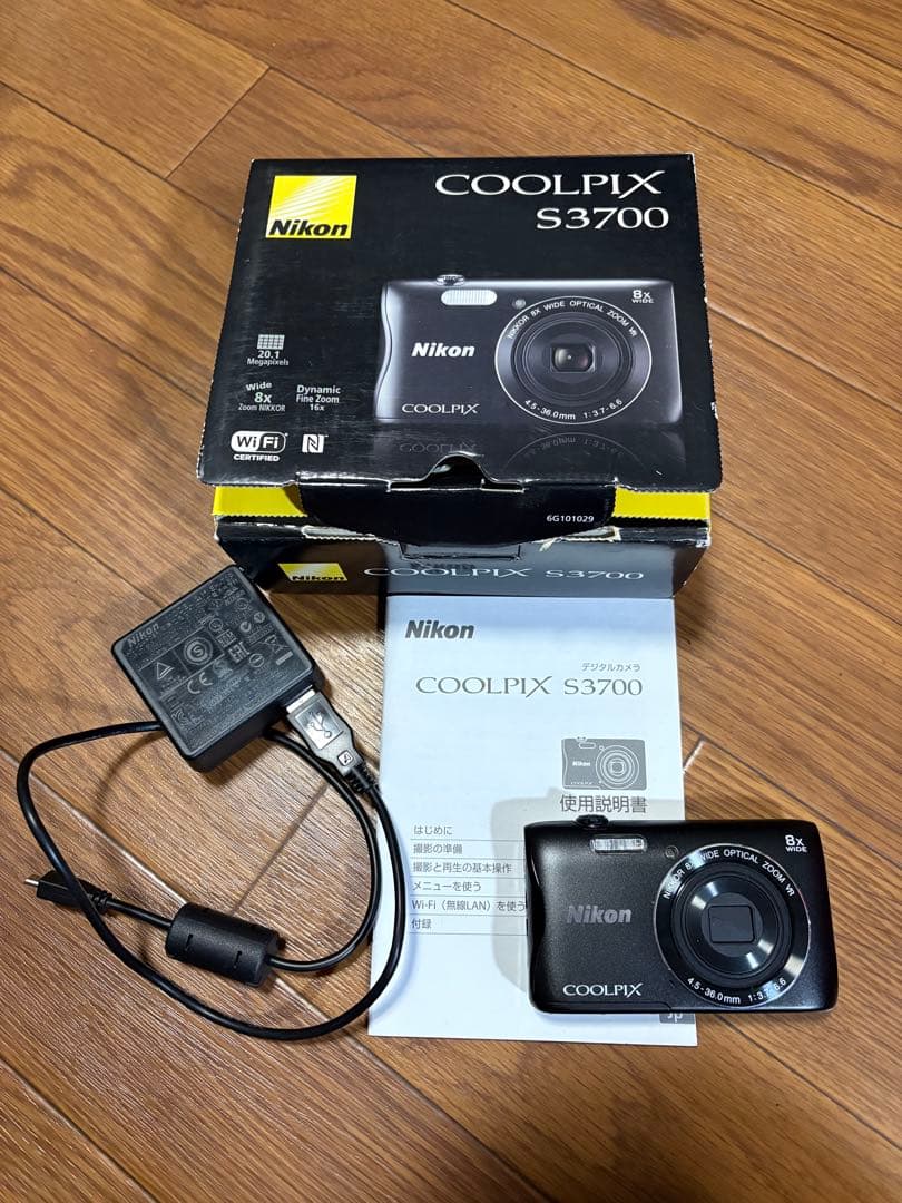 動作OK Nikon COOLPIX S3700 本体と付属品