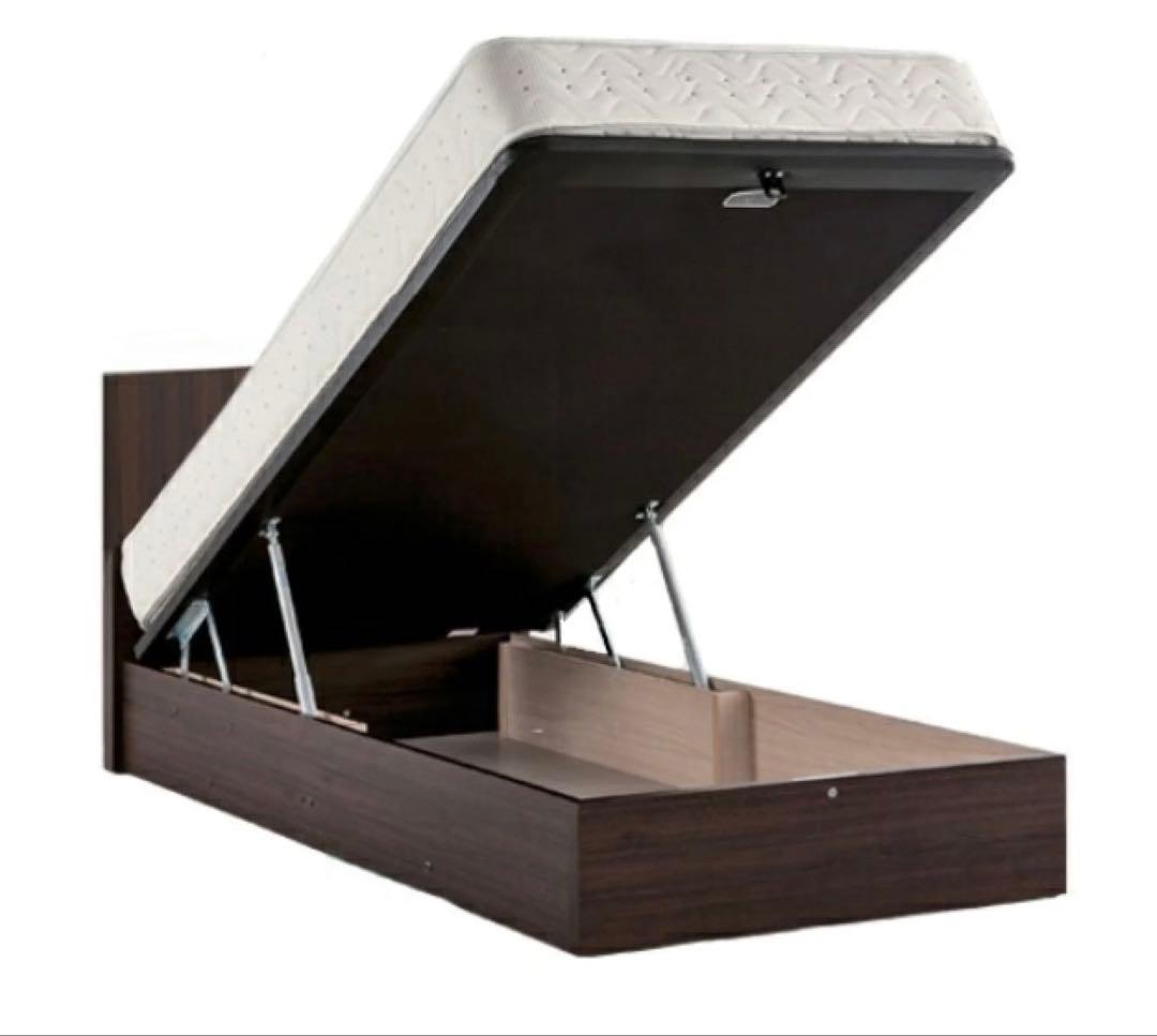 【dreambed】 ドリームベッド 跳ね上げ式　セミダブルベッドフレーム