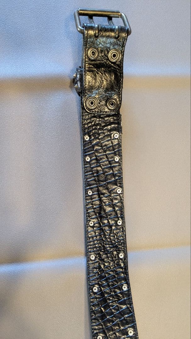 KMRii（ケムリ）スタッズレザーベルト 黒