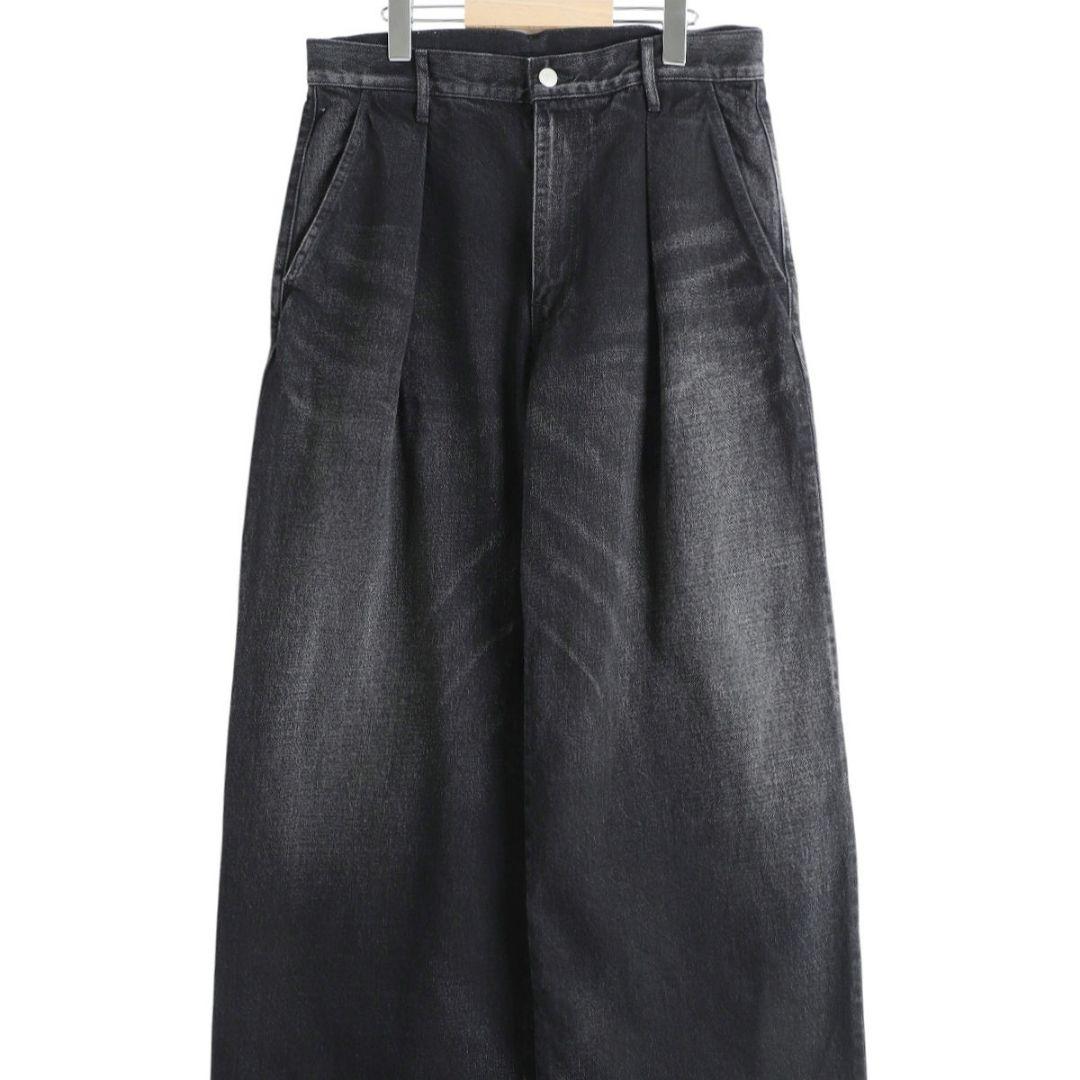 別注 Selvage Denim Two Tuck Wide Pants