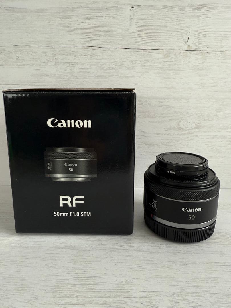 Canon RF 50mm F1.8 STM レンズ＋可変NDフィルター付き