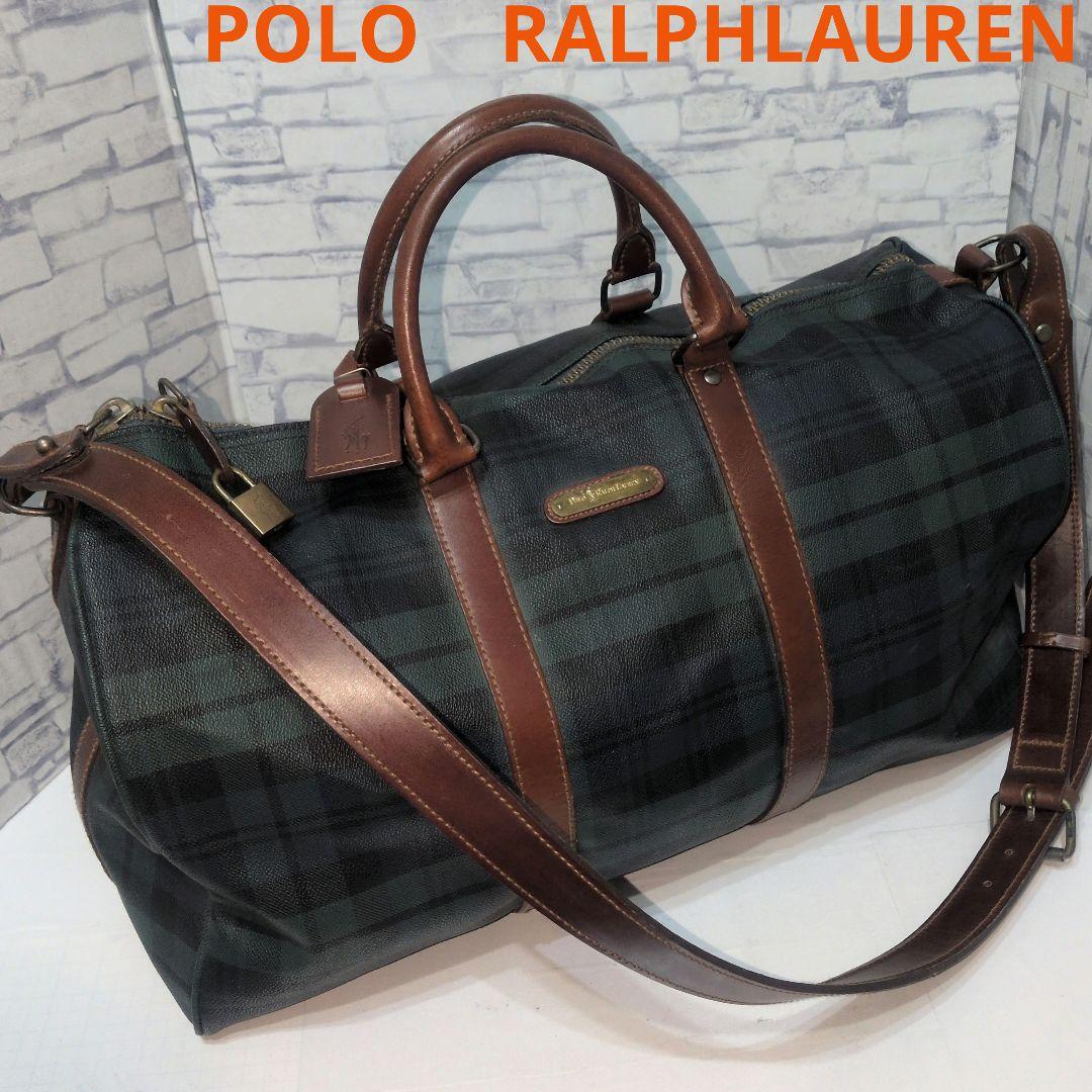 ポロラルフローレン　ボストンバッグ　ショルダーベルト付