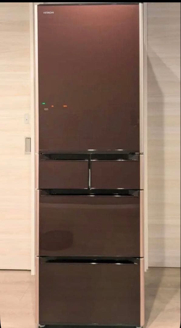 冷蔵庫 401L 冷凍庫 タッチパネル 真空チルド　ガラストップ 自動製氷機