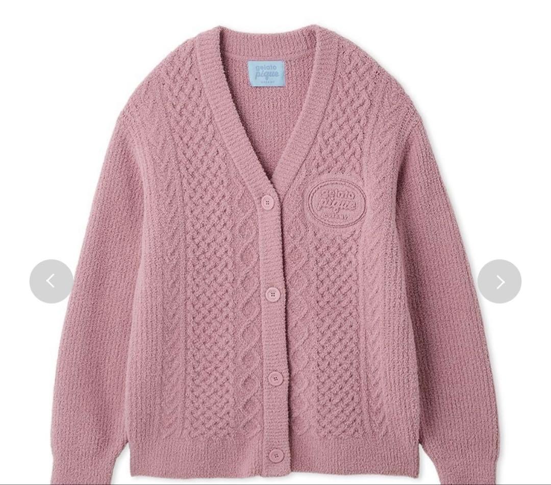 タグ付き【gelato pique】バレンタイン アランカーディガン