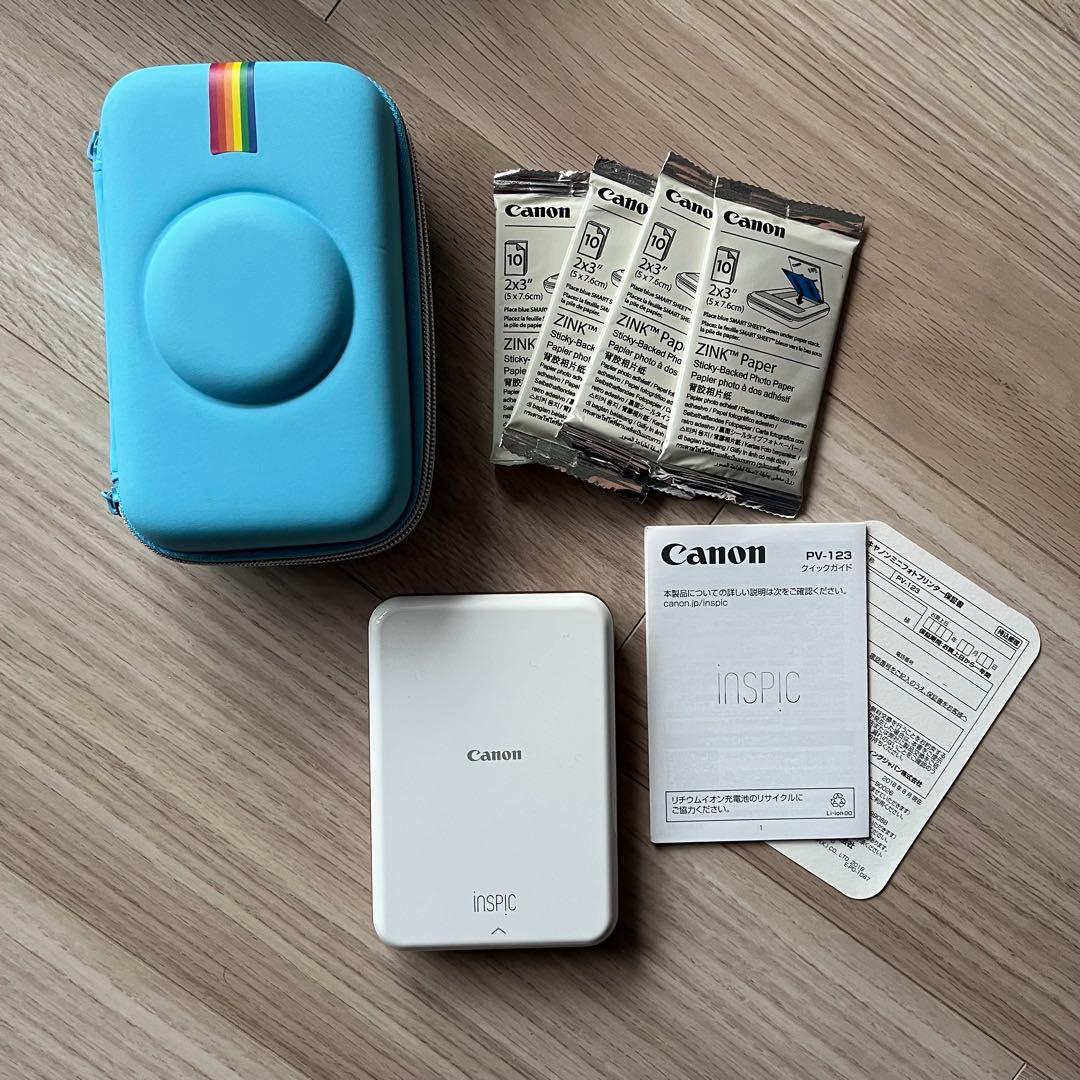 Canon inspic モバイルプリンター ZINKペーパー 、ケース 付き