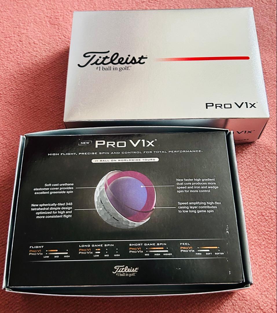 新品未使用Titelist タイトリストPROV1Xゴルフボール白 2ダース+7