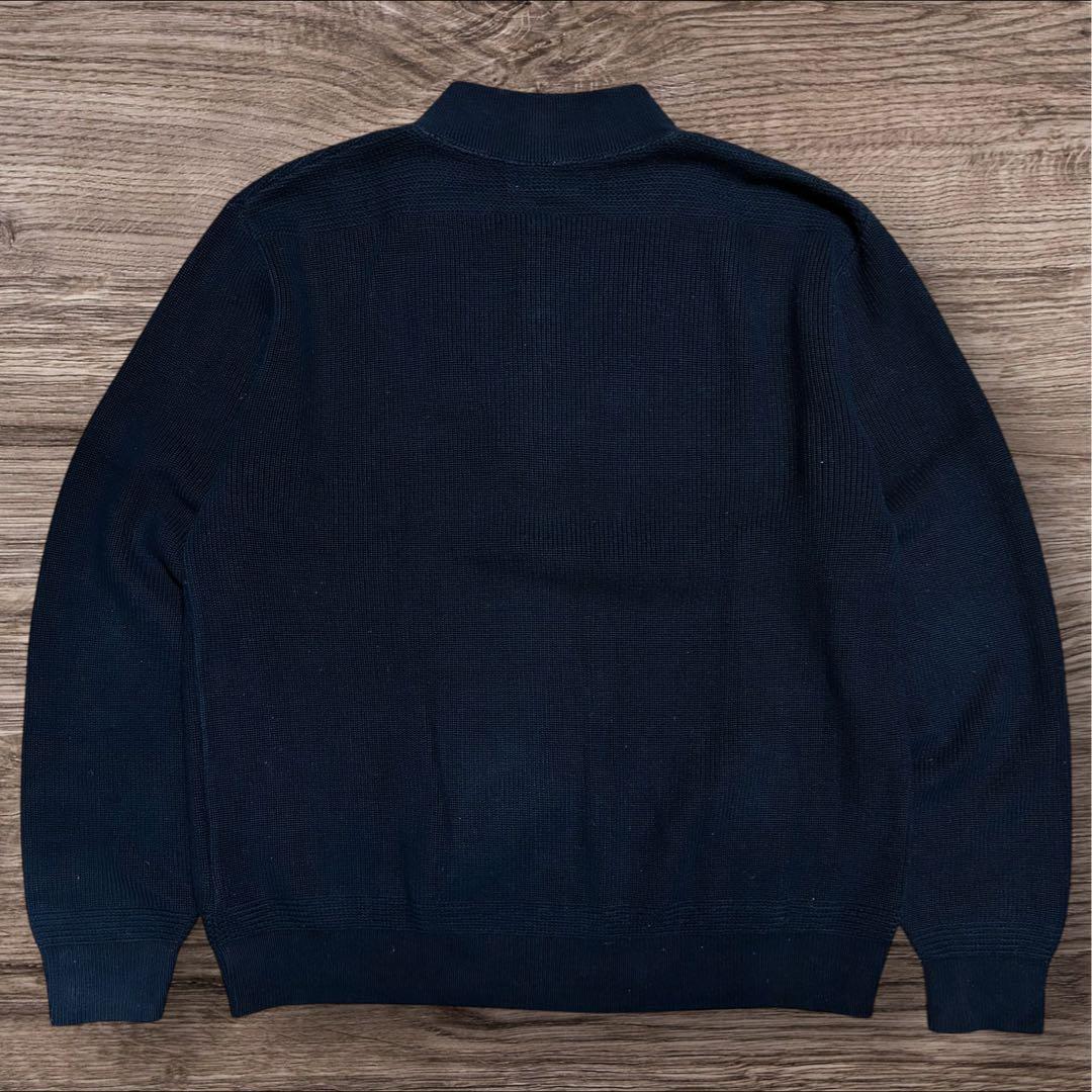 90s LANDS'END ヘンリーネック コットンニット USA製