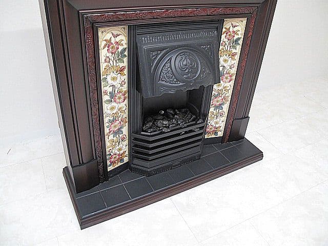 英国サンクレスト製 電気暖炉 セヴィル ローズウッド マントルピース クラシック