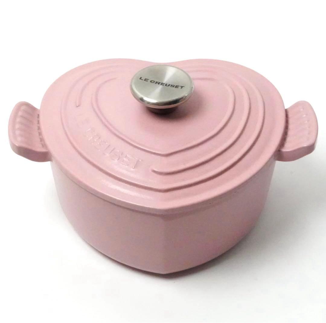 【美品】LE CREUSET　ココット ダムール　シュガーピンク　18cm