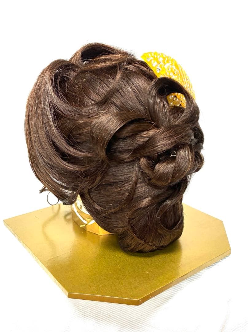 洋髪、特大60センチサイズ、中古舞踊かつら、日本髪かつら、大衆演劇かつら、簪付き