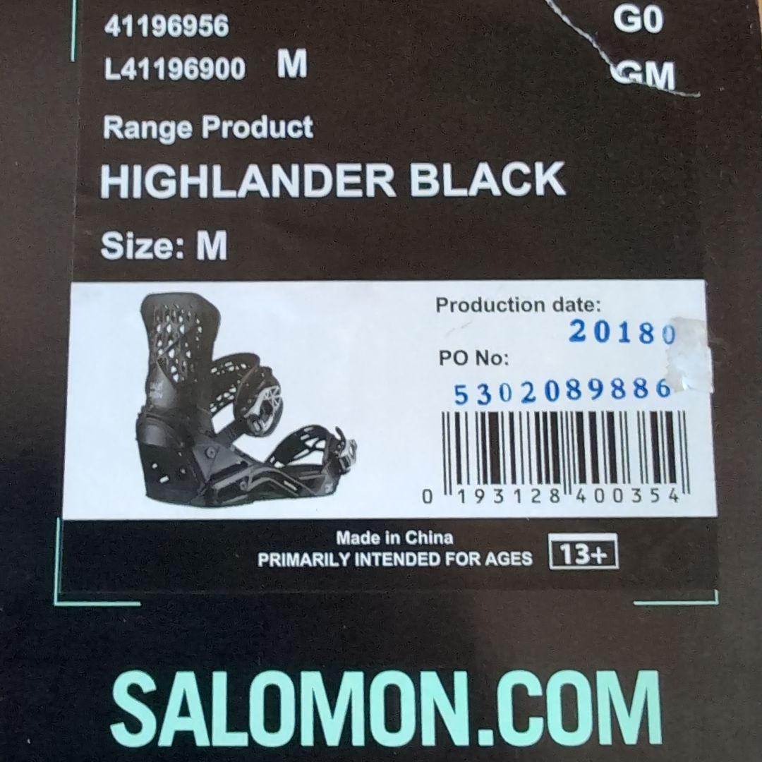 ●SALOMON　サロモン　HIGHLANDER　ブラック　 Mサイズ　メンズ