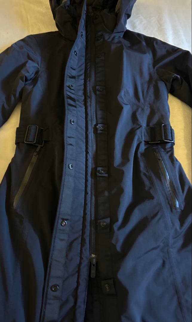 lululemon ルルレモン　防風・撥水中綿ロングコート・ブラック