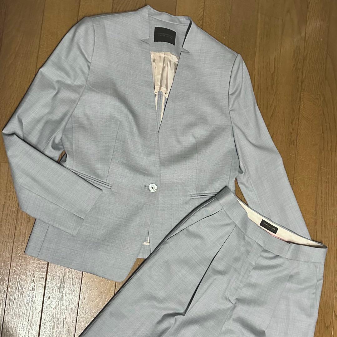 トゥモローランド　ライトブルー ビジネススーツ 38サイズ