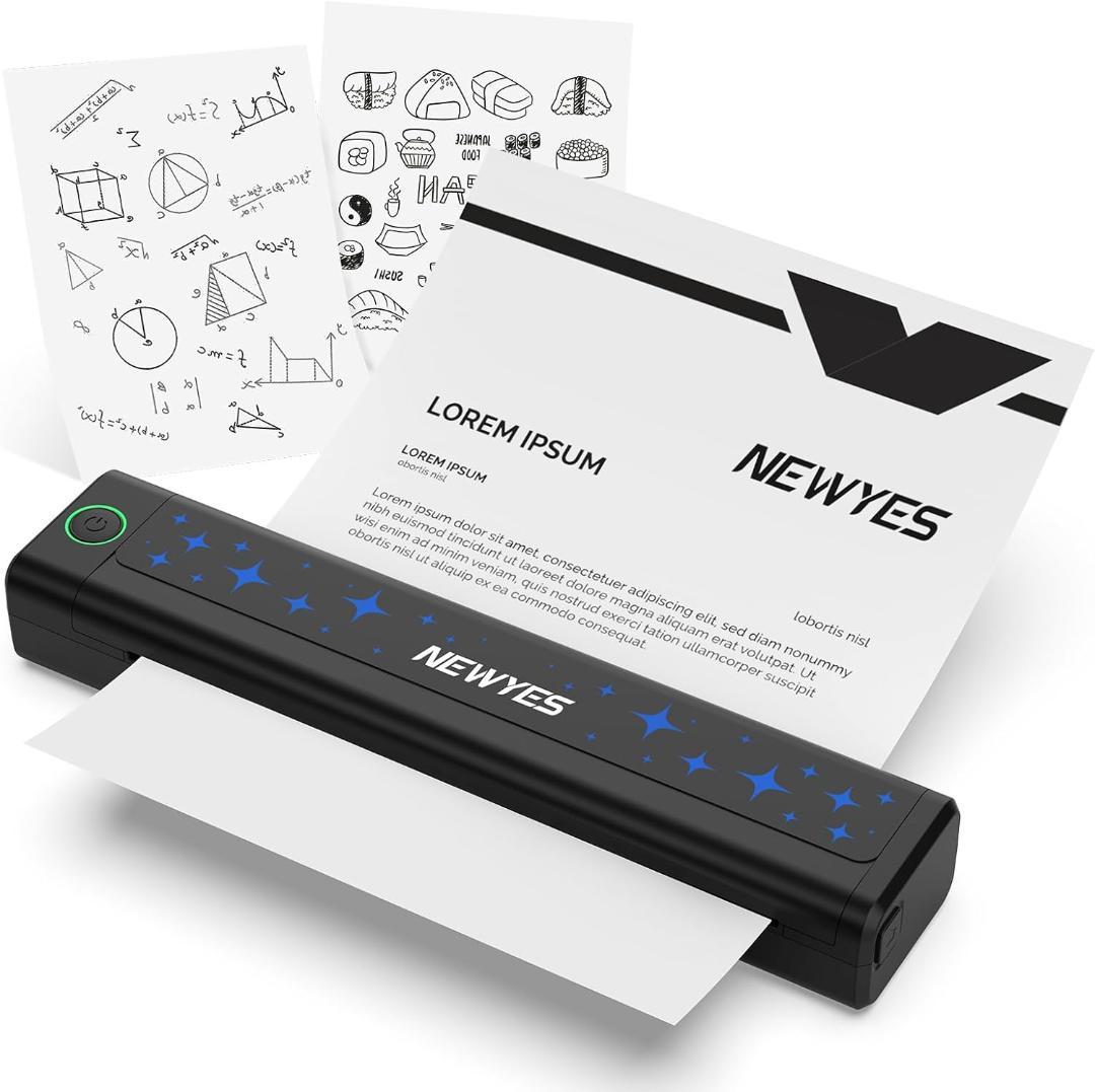 NEWYES サーマルプリンター インク不要 A4サイズ 203dpi