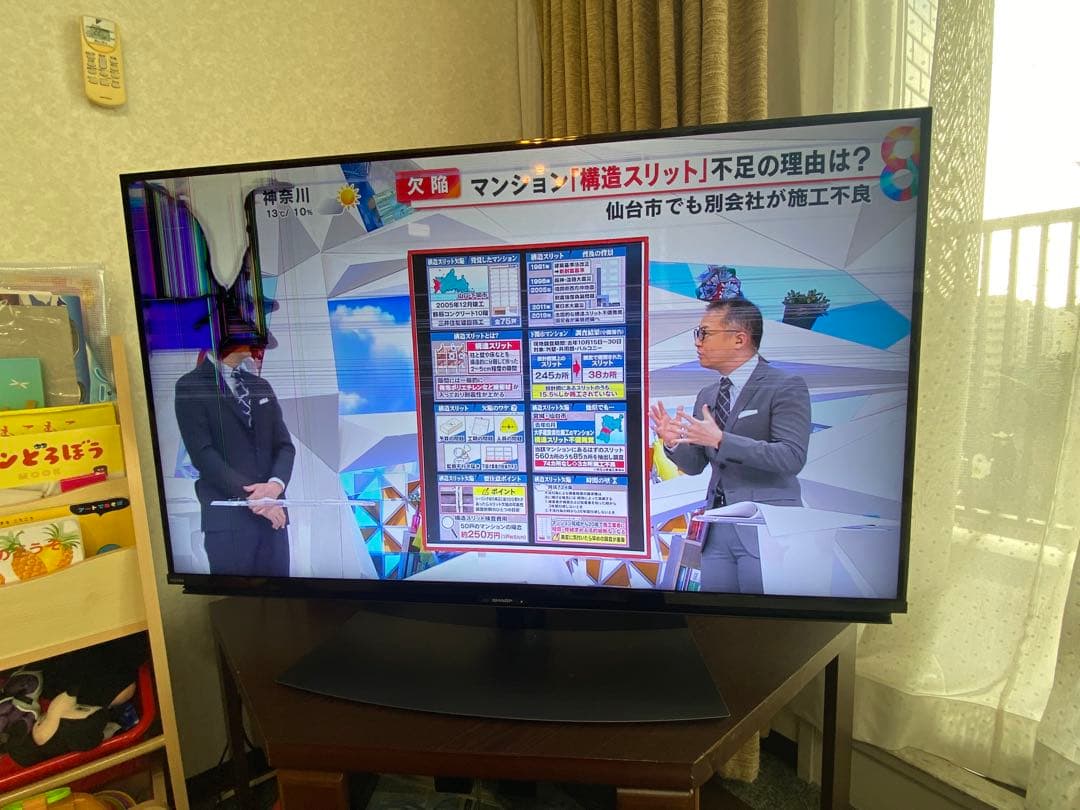 (ジャンク品)SHARP 2022年製 43V型4K液晶テレビ　※リモコン付き