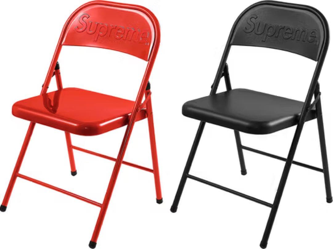 椅子 Supreme l Folding Chair BLACK