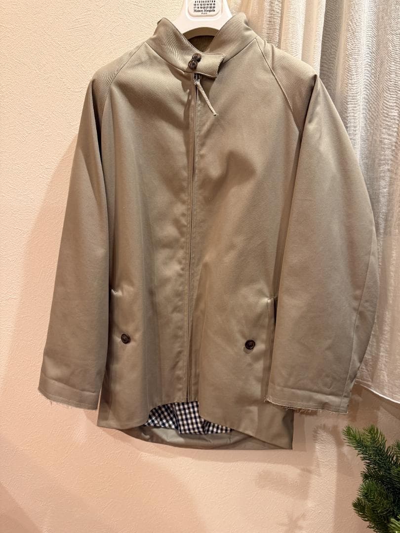 メゾンマルジェラ24SS S67AM0075ビートルバックルジャケットブルゾン