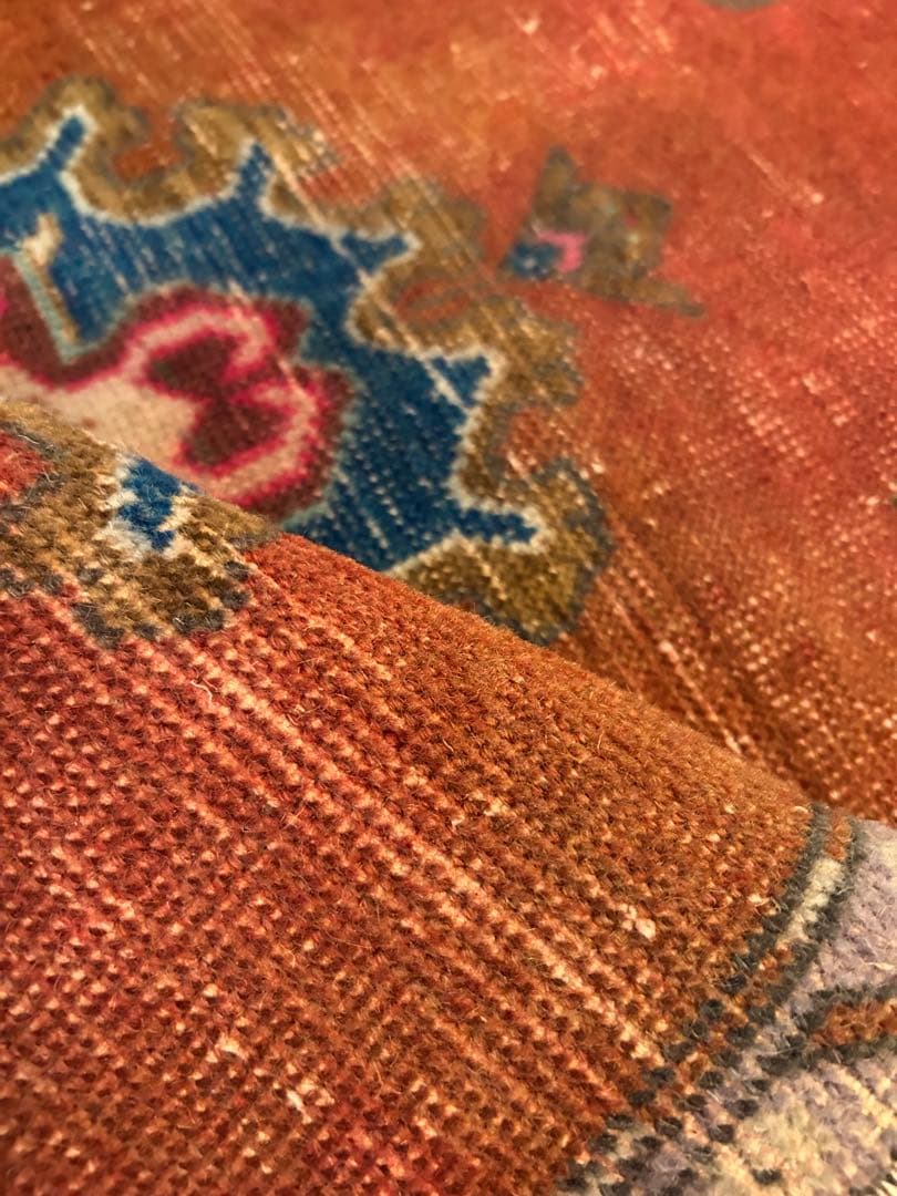 トライバルラグ・トルコヴィンテージラグ・ウール約56×120cm