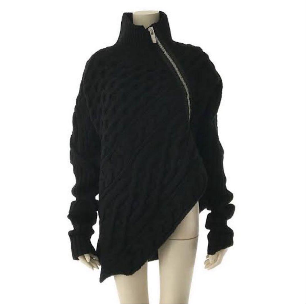 トップス Sacai Twisted Cable High Neck Pullover