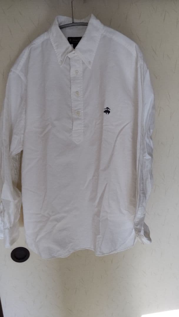 BrooksBrothersオックスフォードボタンダウンプルオーバーシャツ M