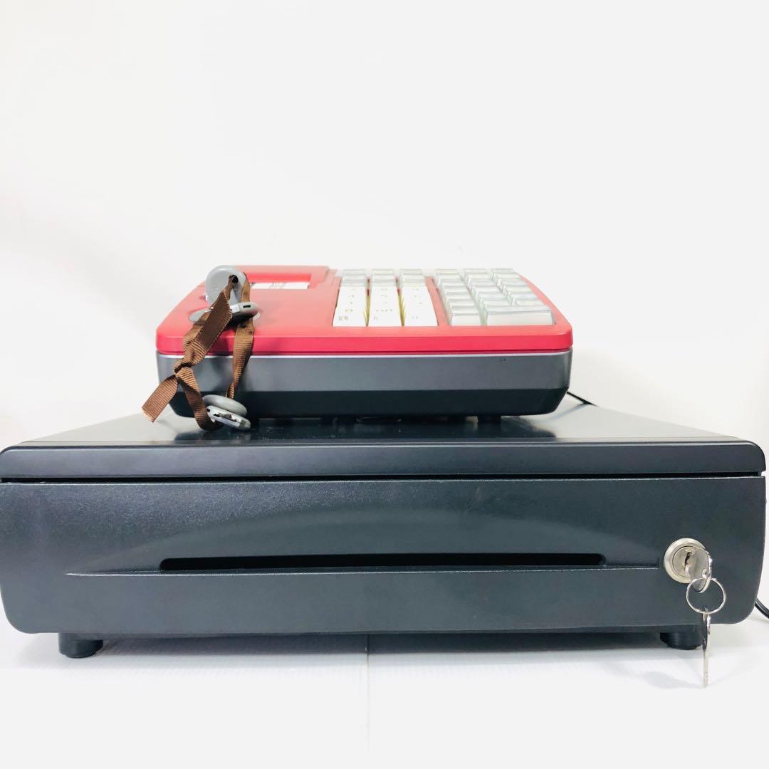 ☆外観美品訳アリ品☆CASIO　電子レジスター　TE-300　電子店名スタンプ付