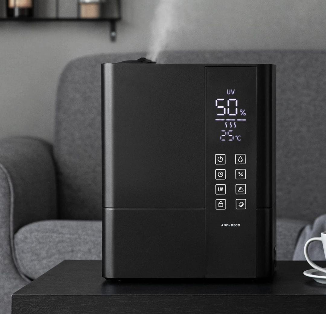 モダンデコ UV除菌機能付きハイブリット加湿器 JXH003J‐BK 黒