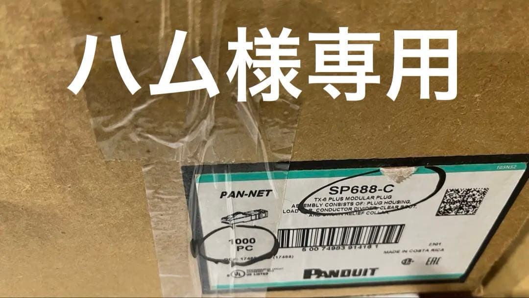 PAN-NET SP688-C モジュラープラグ 100個入り10箱