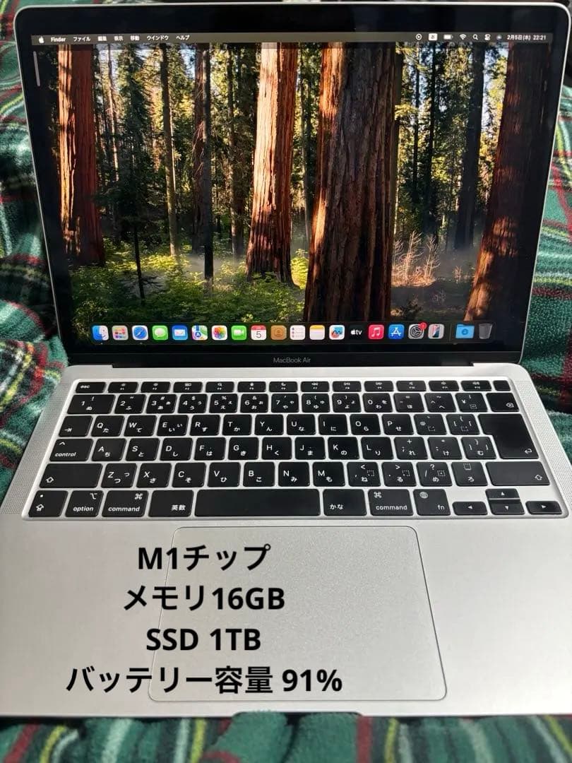 MacBook Air M1 16GB 1TB 完品