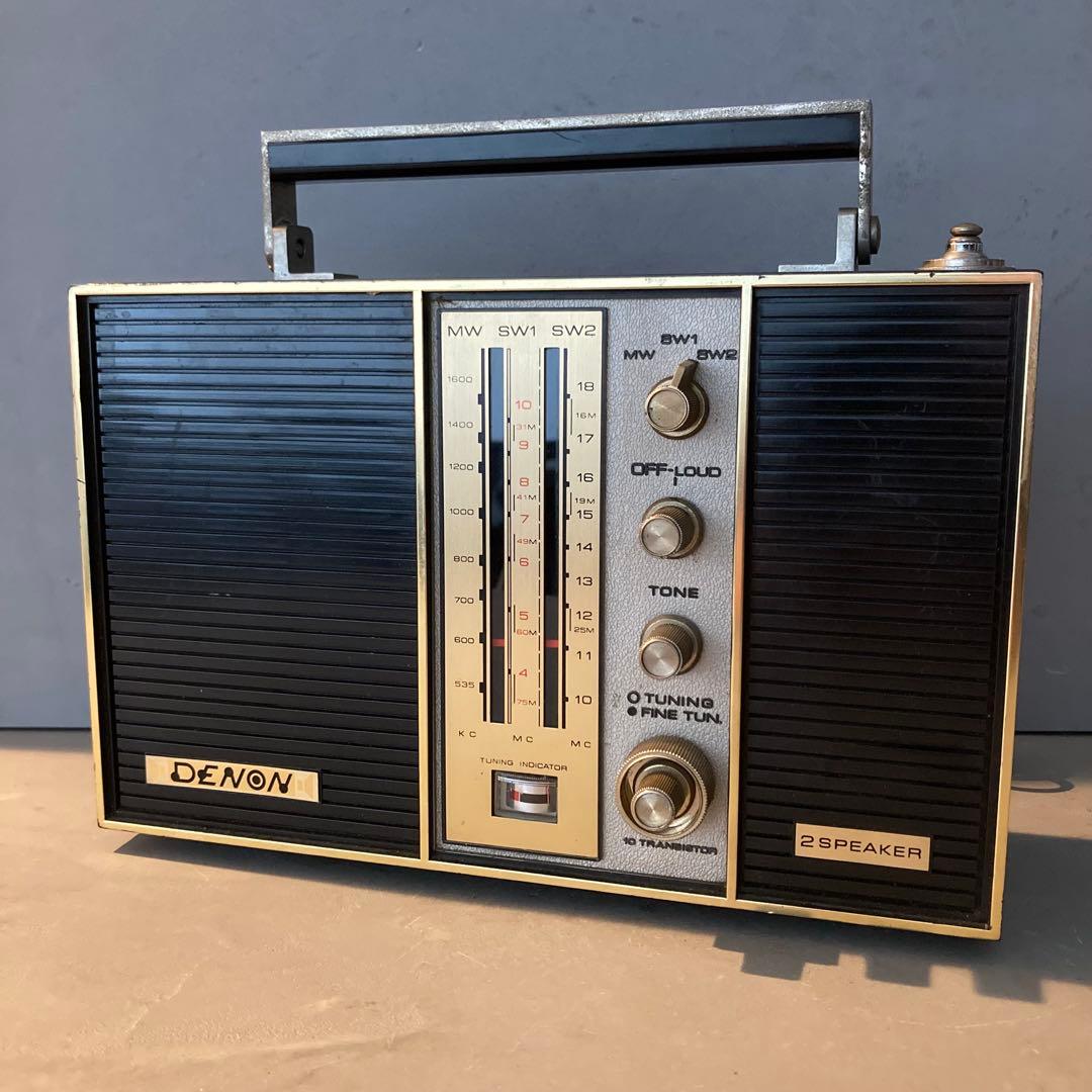 DENON T-80D 3BAND 10TRANSISTOR ラジオ ジャンク