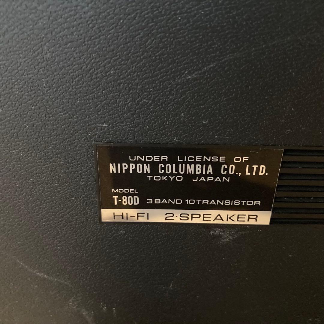 DENON T-80D 3BAND 10TRANSISTOR ラジオ ジャンク
