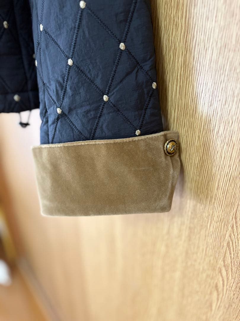 ラポミプチ LA POMME petit キルティング ジャケット ダウン M