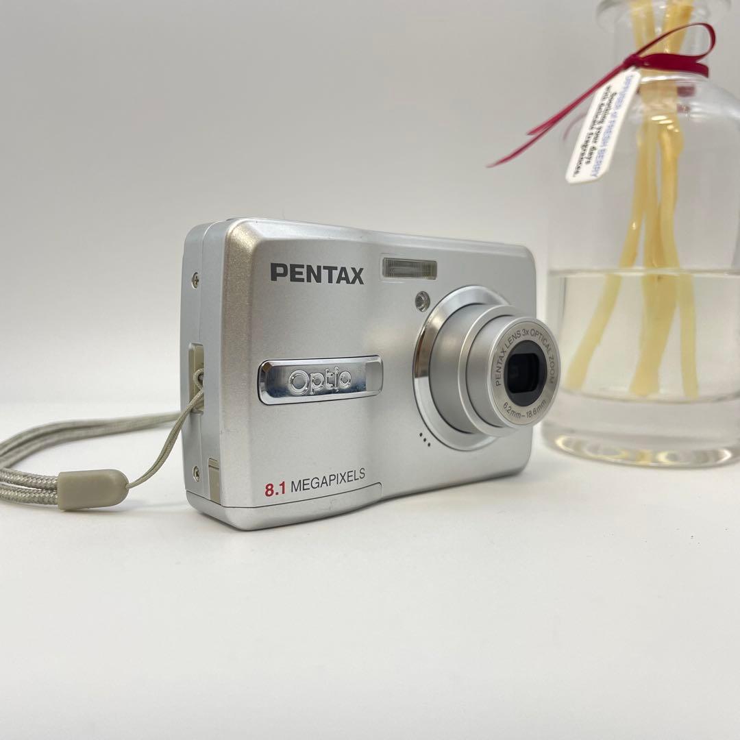 美品✨PENTAX Optio E40✨動作確認済 スマホ転送OK 単三電池♪