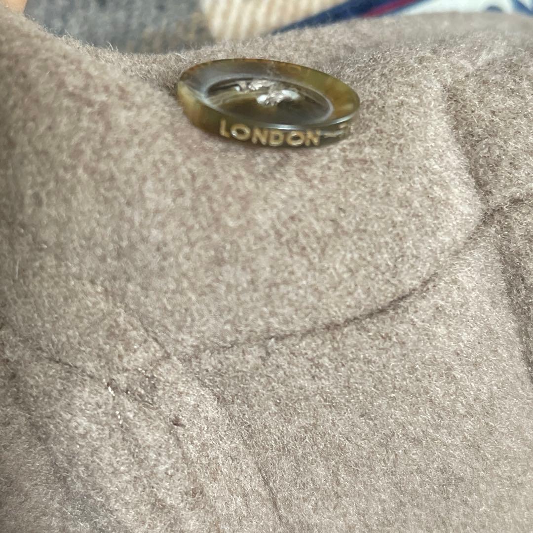 【美品】LONDON Traditionロングダッフルコート38 モカブラウン