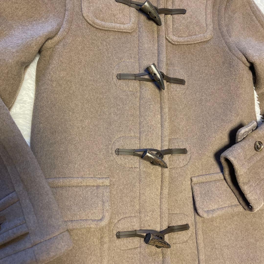 【美品】LONDON Traditionロングダッフルコート38 モカブラウン