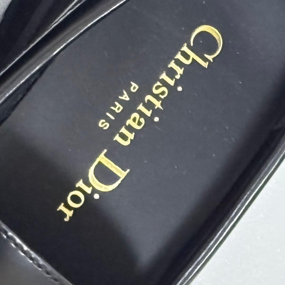 【未使用】CHRISTIAN DIOR ブラックローファー