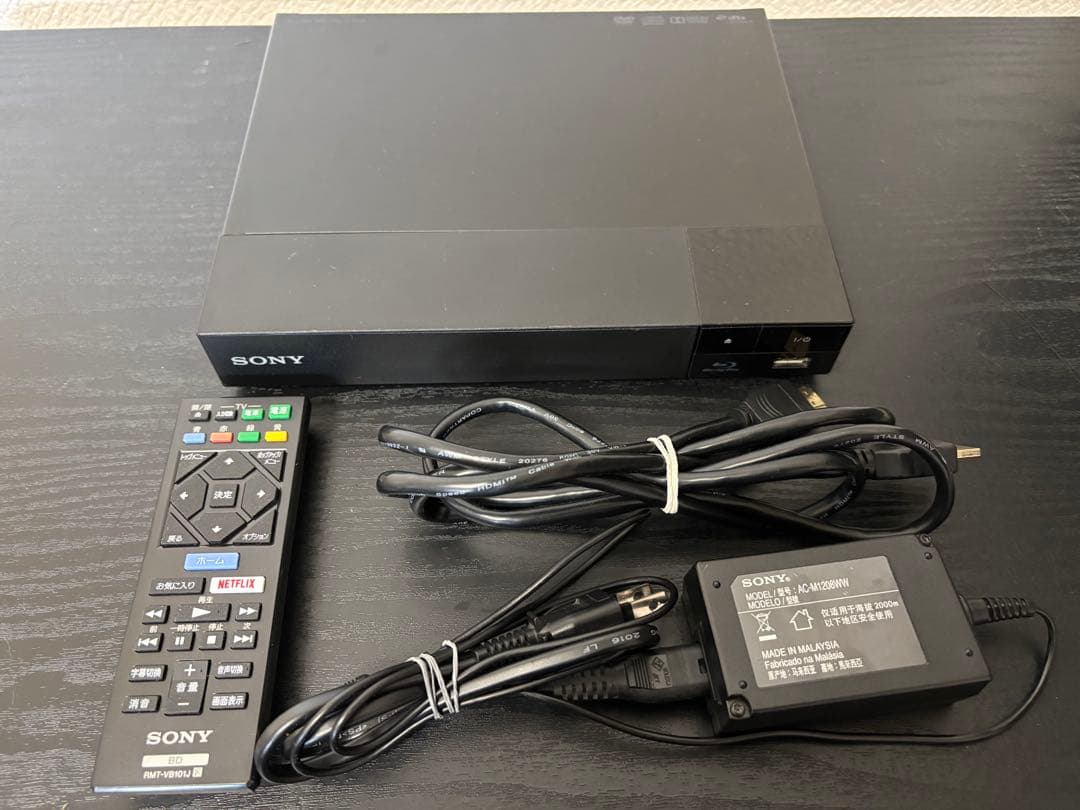 SONY BDP-S1500 Blu-rayプレーヤー リモコン、HDMI付き