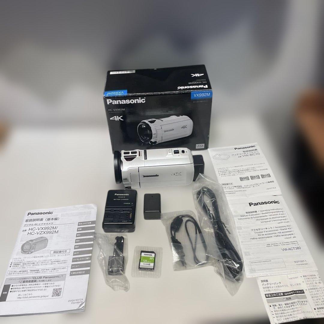 美品Panasonic HC-VX992M デジタル4Kビデオカメラ　取説付き箱
