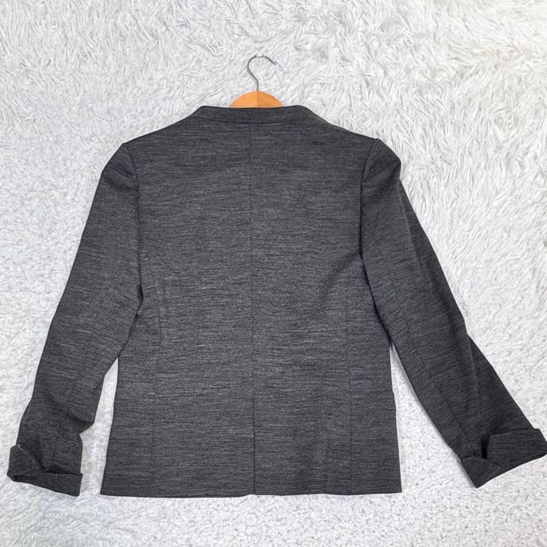 グリーン レーベル リラクシング ノーカラー パンツ セットアップ スーツ L