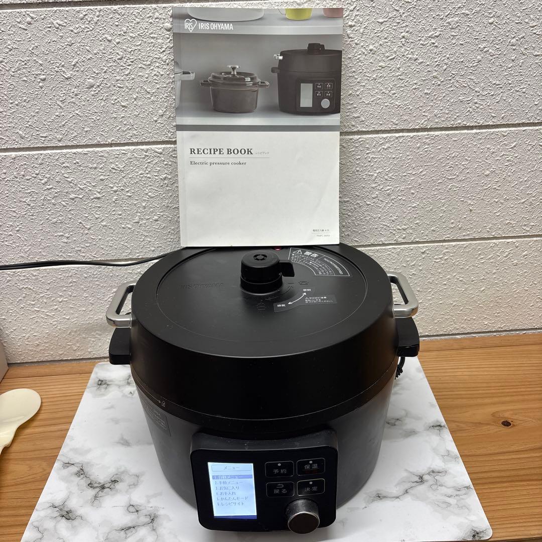 アイリスオーヤマ 電気圧力鍋 4L ブラック PMPC-MA4