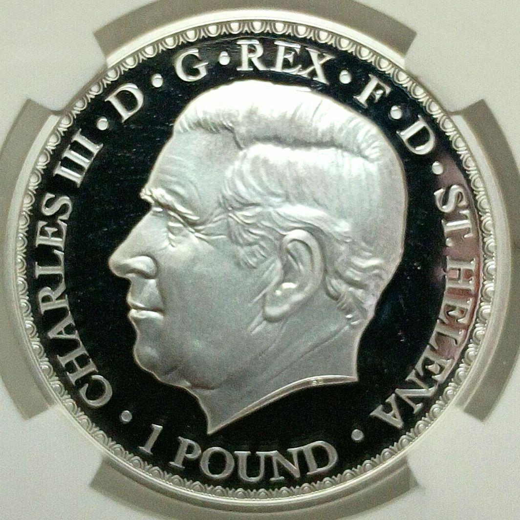 2023 ウナとライオン 1oz £1ゴールドプレート銀貨 NGCPF70UC②