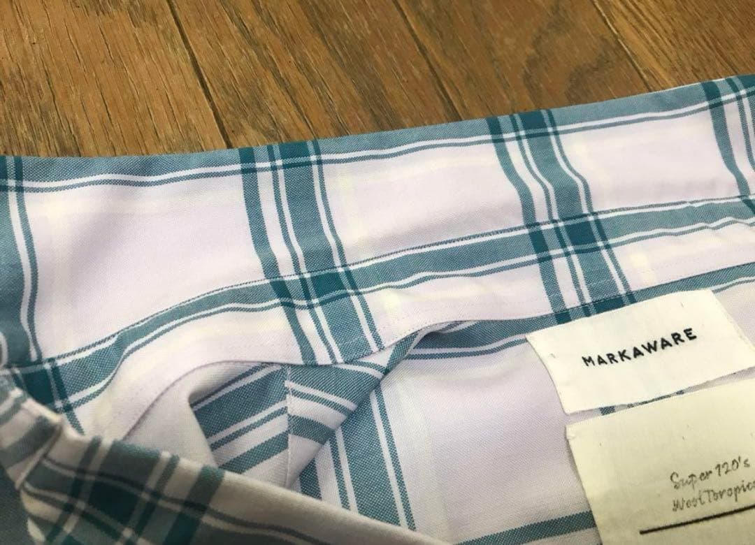 MARKAWARE コンフォートフィットシャツ　120’sウールトロピカル