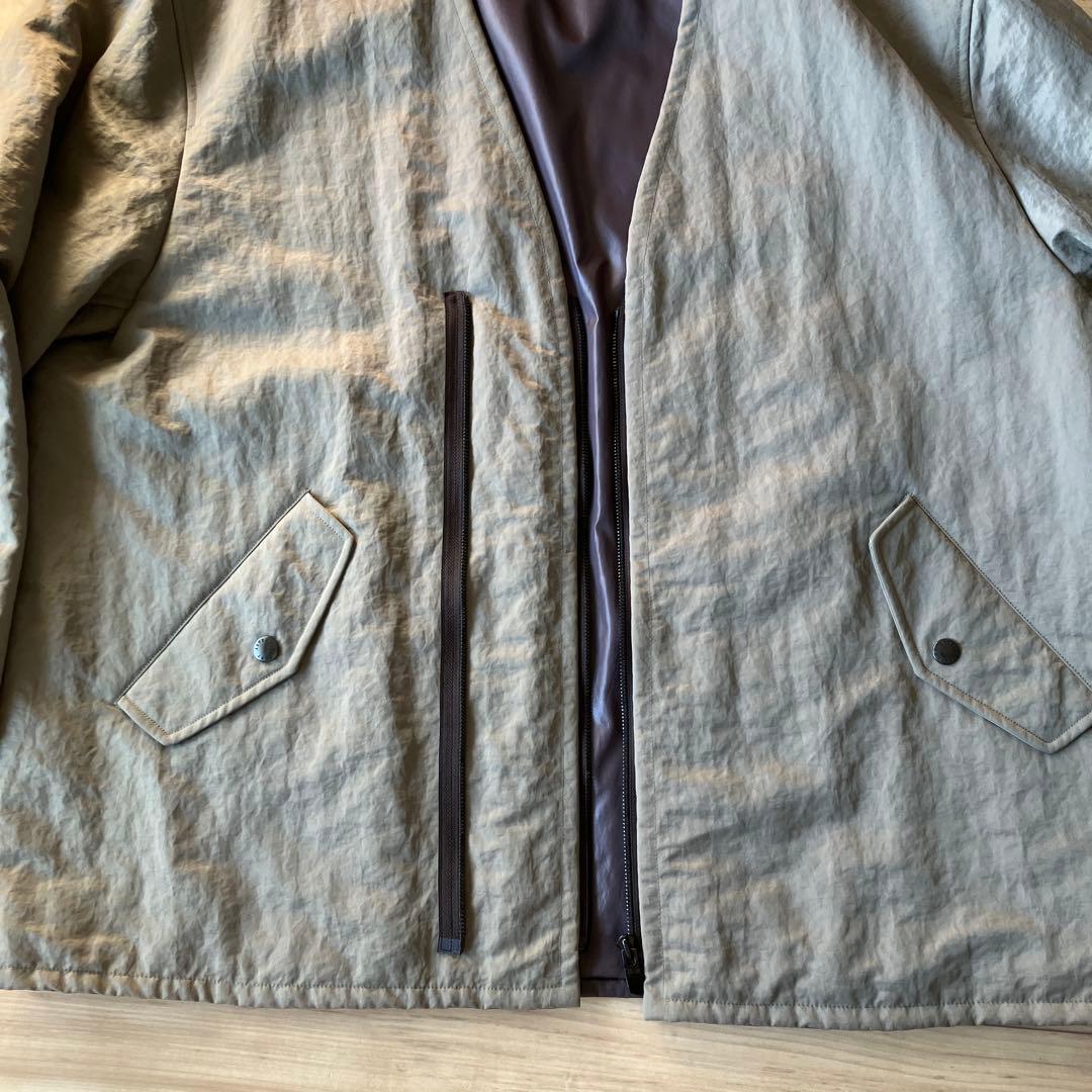 ASTRAET中綿ノーカラーブルゾン