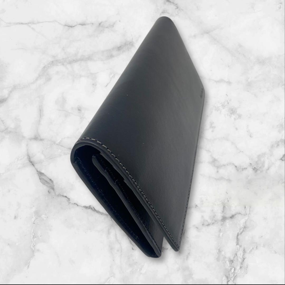 Paul Smith 長財布 ベジタンストライプトリム ストライプ 黒 カメラ