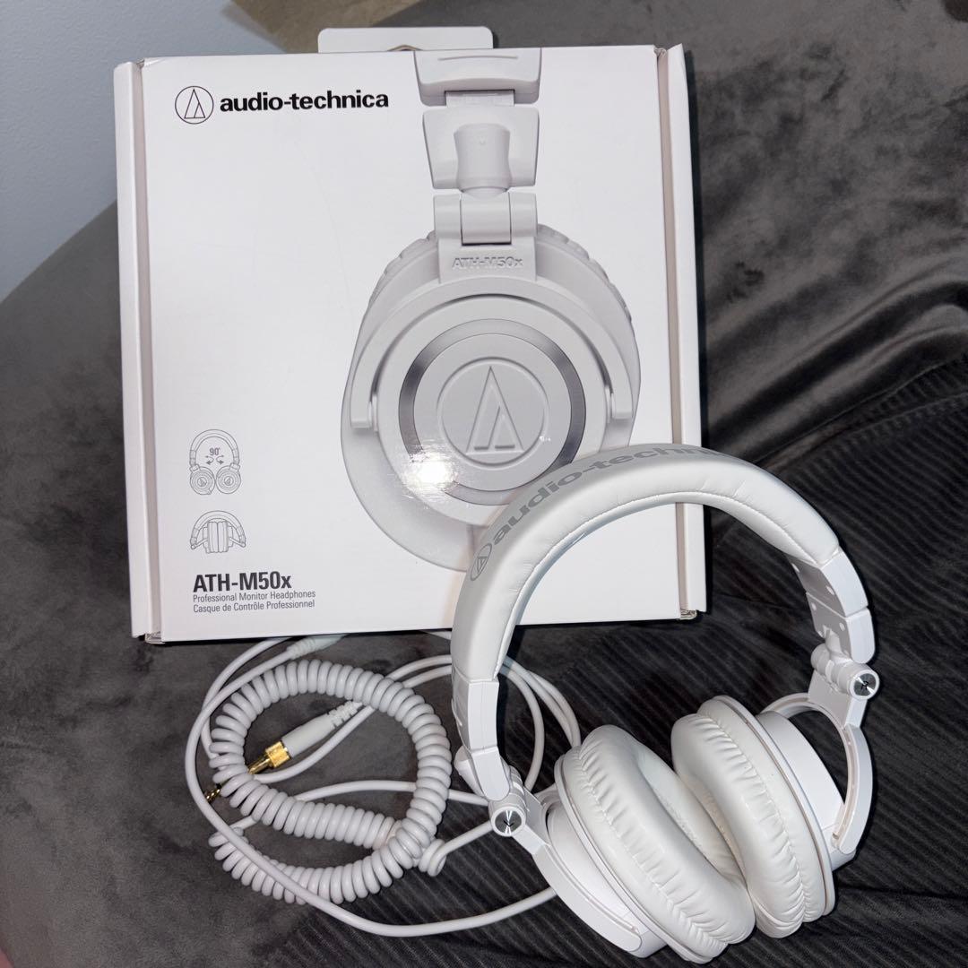 オーディオテクニカ ヘッドホン ATH-M50xWH ホワイト