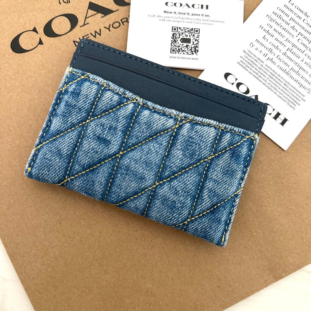 ★ 限定品！新品 COACH 定期入れ IDケース デニム