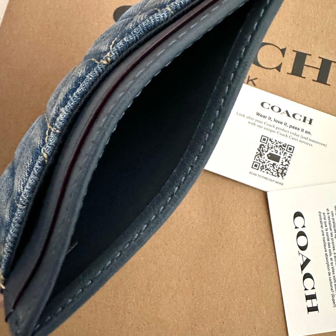 ★ 限定品！新品 COACH 定期入れ IDケース デニム